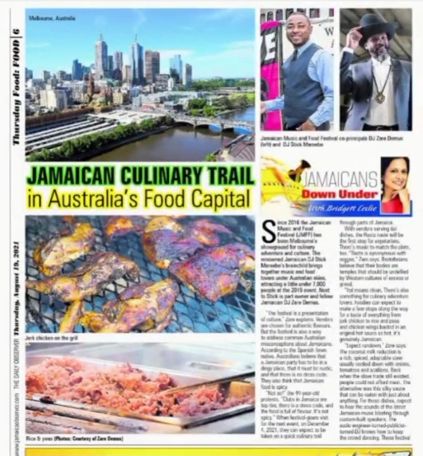 Jamaican Culinary Trail in Australia's Food Capital